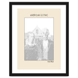 American Gothic – Grant Wood (ascii Art) thumbnail