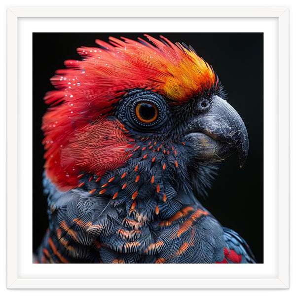 Black Palm Cockatoo Bird Close Up