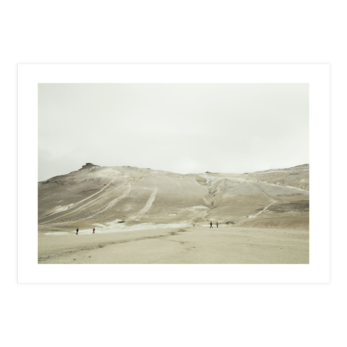 Tourists at volcano - Iceland (Print Only)