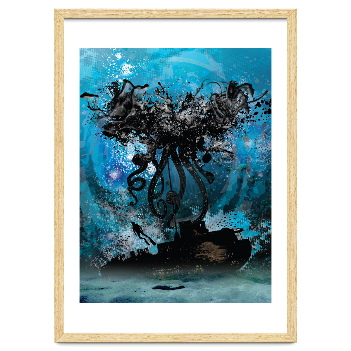 Ink Octopus Shipwreck