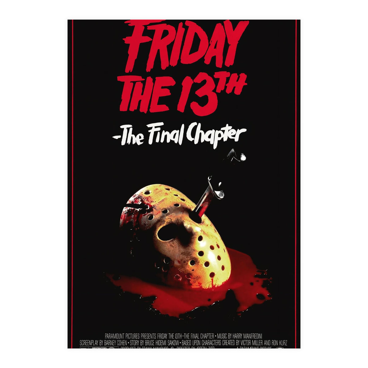 FRIDAY THE 13TH. THE FINAL CHAPTER (1984). (Print Only)