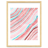 Between the Lines, Pastel Watercolor Abstract Painting, Subtle Neutral Minimal Illustration thumbnail