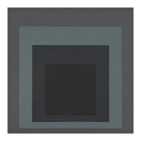 JOSEF ALBERS - HOMAGE TO THE SQUARE BLACK GREY (Print Only)