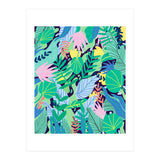 Wild Garden | Eclectic Contemporary Boho Jungle | Forest Meadow Botanical Nature Plants (Print Only) thumbnail