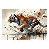Dynamic Tiger In Motion (Print Only) thumbnail