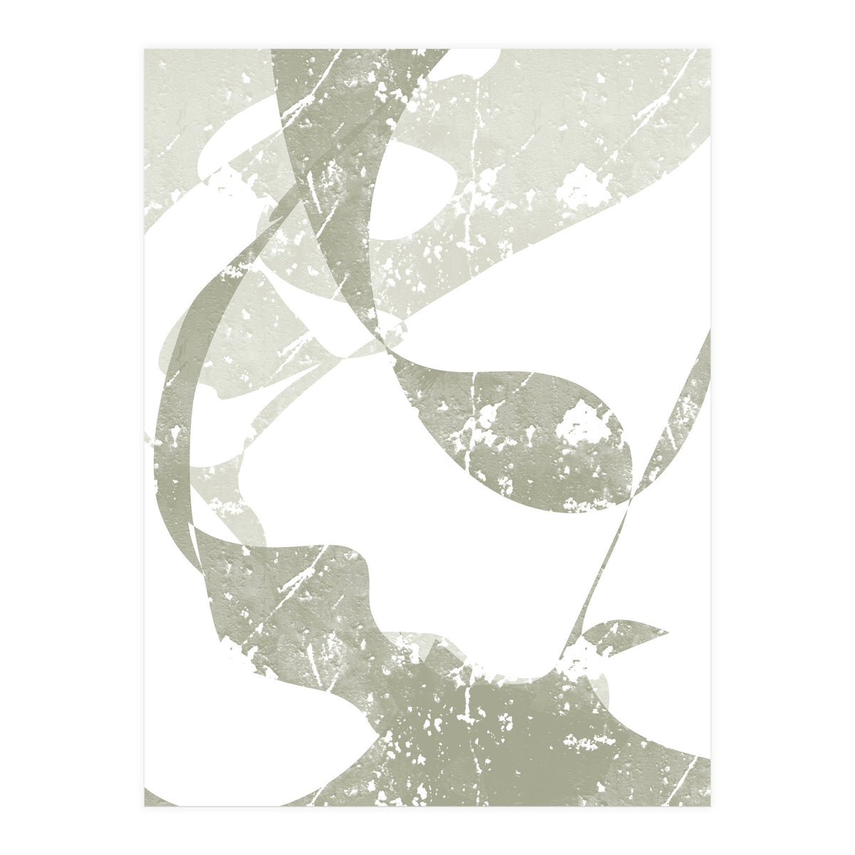 Sage Abstract Scratch (Print Only)