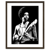 Stanley Clarke American Bassist in Grayscale thumbnail