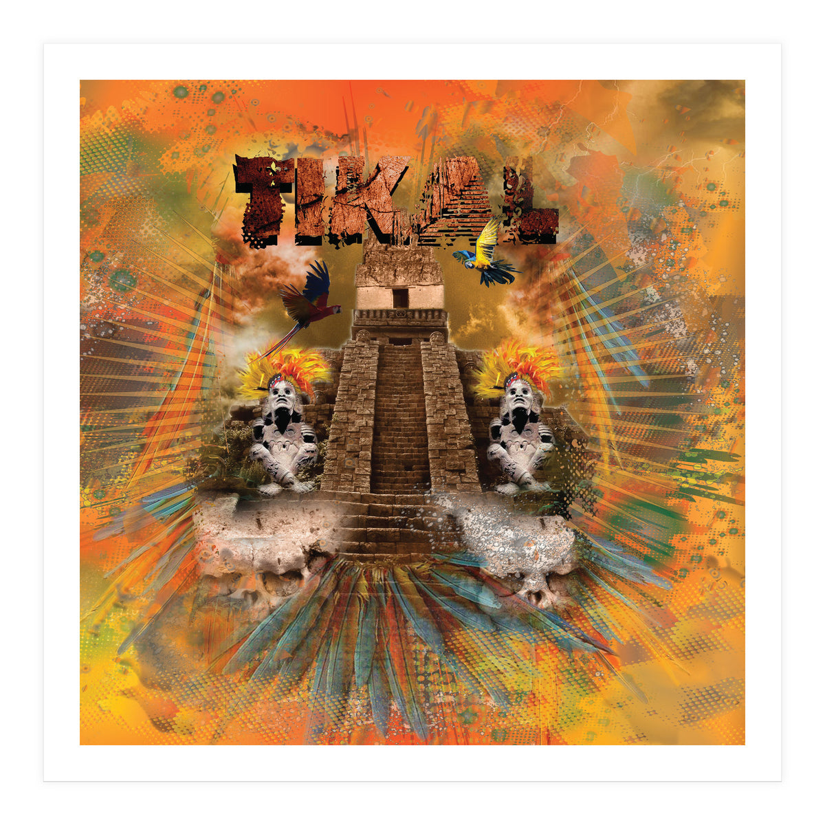 Tikal Mayan Temple (Print Only)