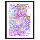 Pink Banana Leaves | Tropical Botanical Jungle | Ultraviolet Purple Nature Plants | Eclectic Forest thumbnail