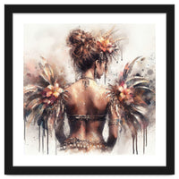 Ornate Floral Back Portrait