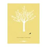 Happy Bird and Tree (Print Only) thumbnail