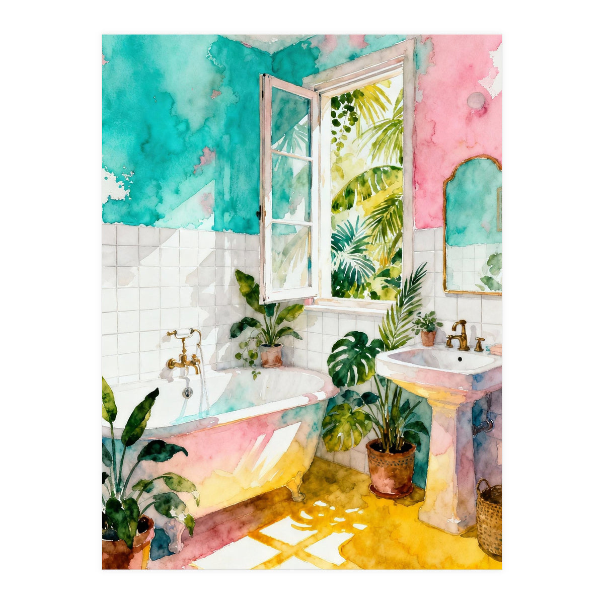 Matisse Inspired Bathroom (Print Only)