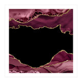 Burgundy & Gold Agate Texture 18  (Print Only) thumbnail