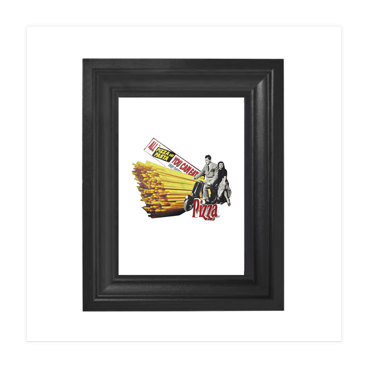 Made in Italy Collage - Print of paper Collage (Print Only)