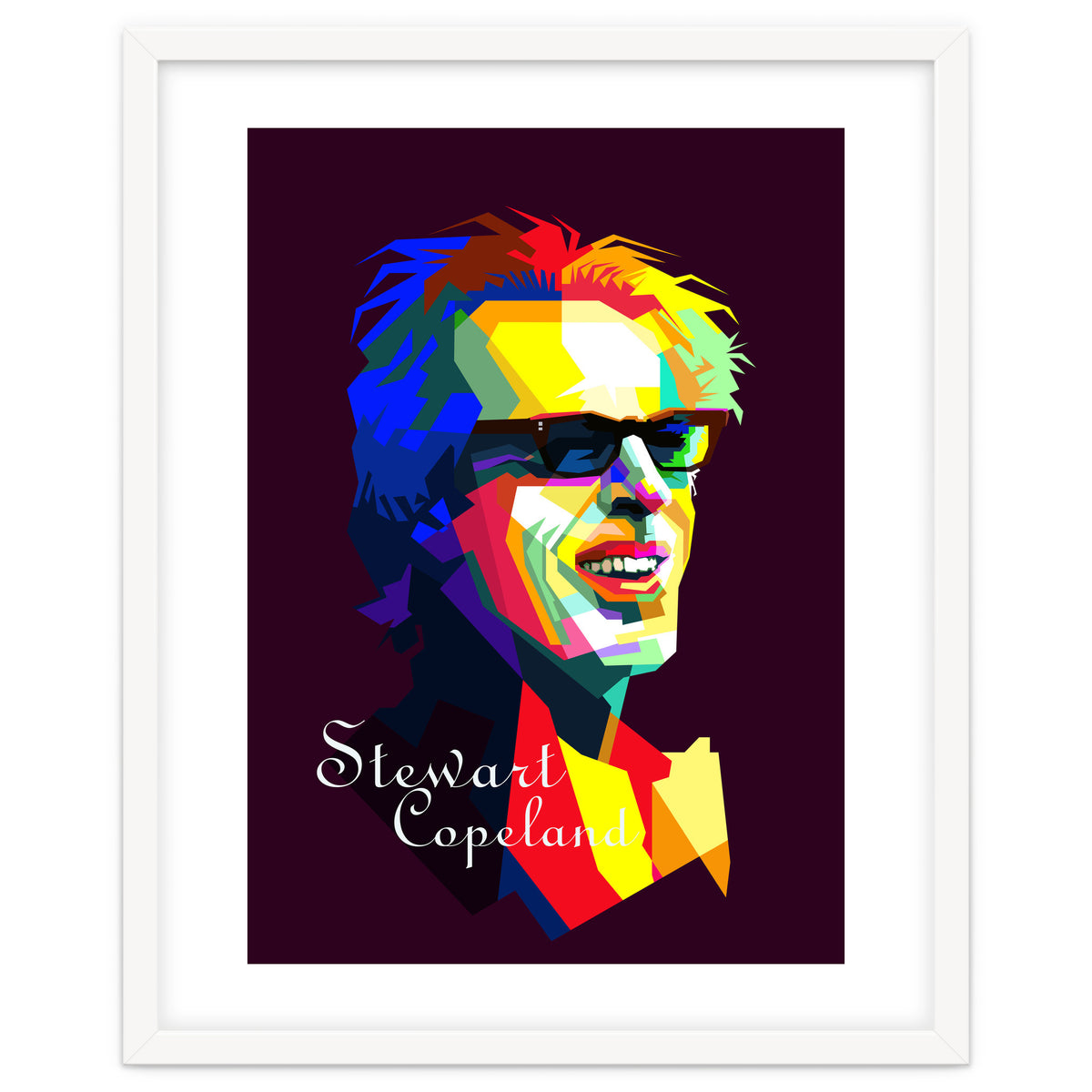 Stewart Copeland The Police Pop Art WPAP