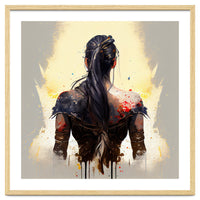 Warrior Woman From Behind