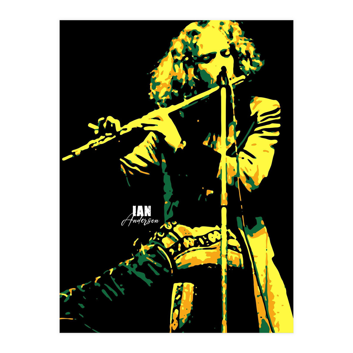 Ian Anderson Musician Legend (Print Only)