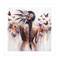 Butterfly Braid Elegance (Print Only)