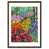 Vibrant Summer Cottage Garden Oil Painting thumbnail