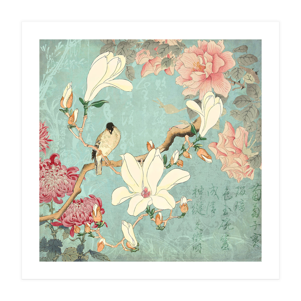 Chinese Magnolia Garden (Print Only)