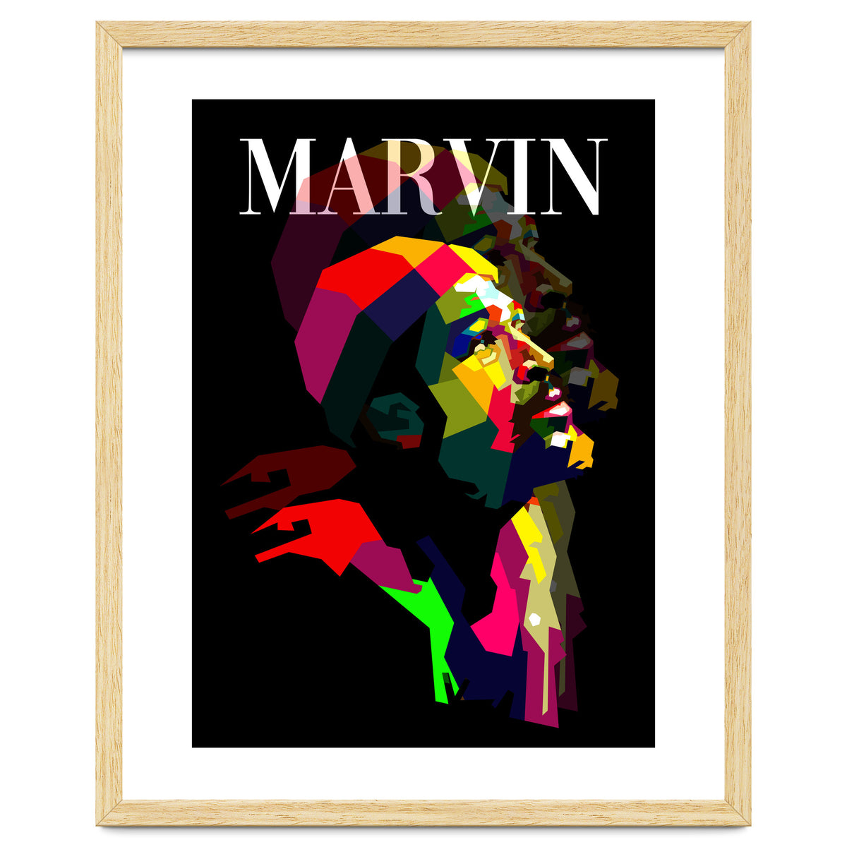 Marvin Gaye RNB Singer Pop Art WPAP