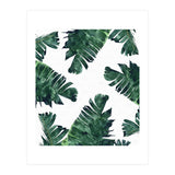 Banana Leaf Watercolor Painting, Tropical Nature Botanical Palm Illustration Bohemian Minimal Luxe (Print Only) thumbnail