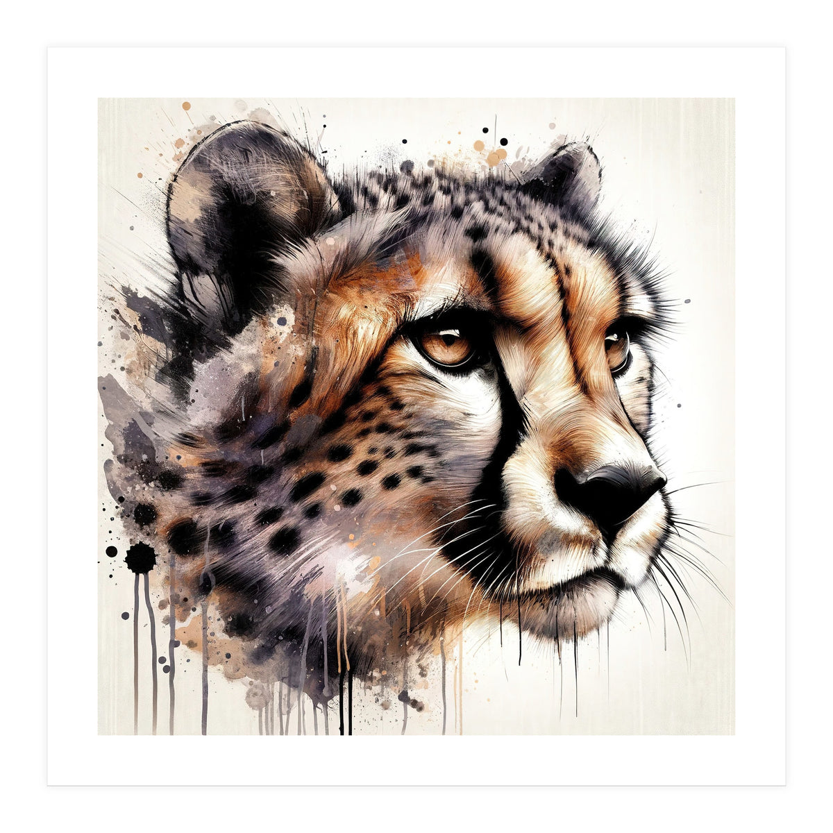 Watercolor Cheetah (Print Only)
