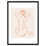 Femina, Abstract Minimal Woman Line Art Sketch, Drawing Feminine Empower Express thumbnail