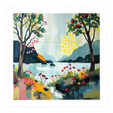 Serene Mountain Lake Landscape (Print Only) thumbnail