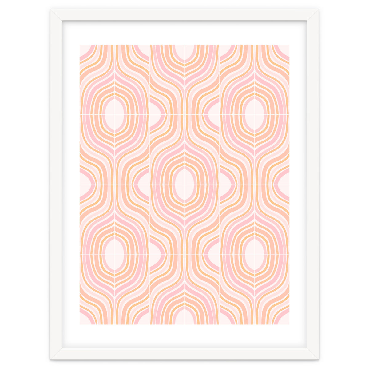 Peachy Marbled Tiles