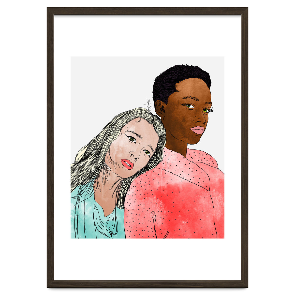 Egalitarism | Equality Anti-racism Feminism Multiculturism | Individuality Watercolor