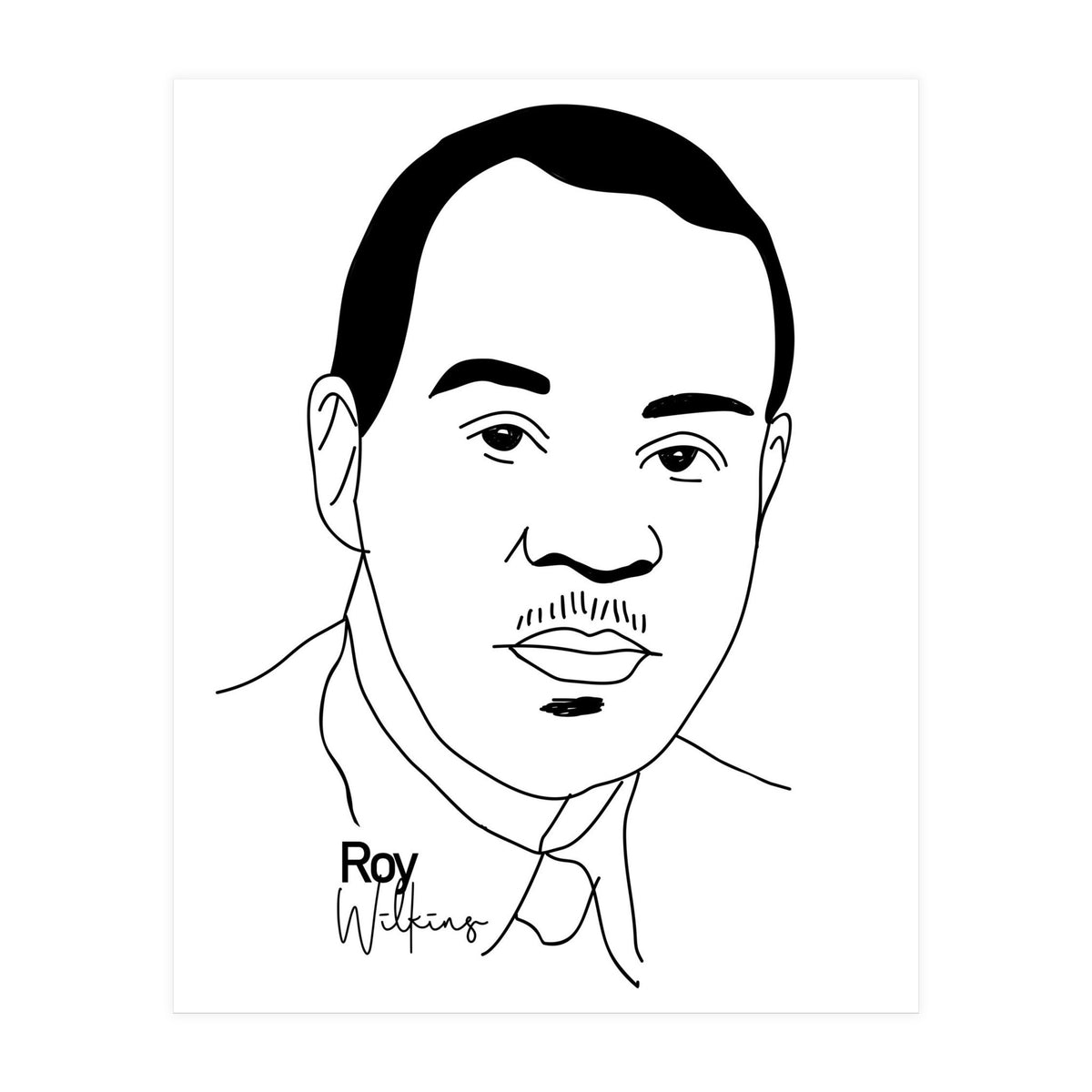 Roy Wilkins American Civil Rights Leader (Print Only)