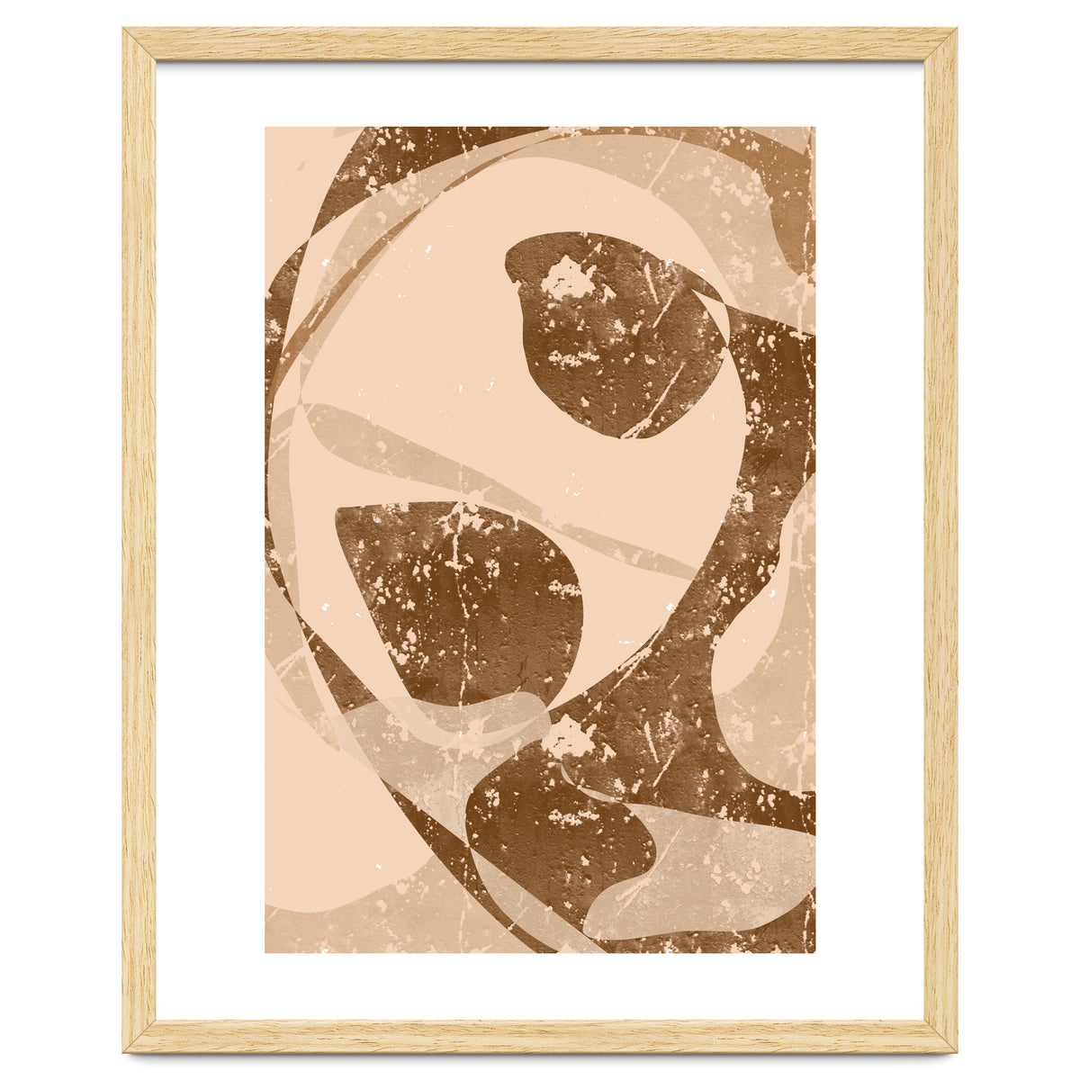 Abstract Brown Scratch