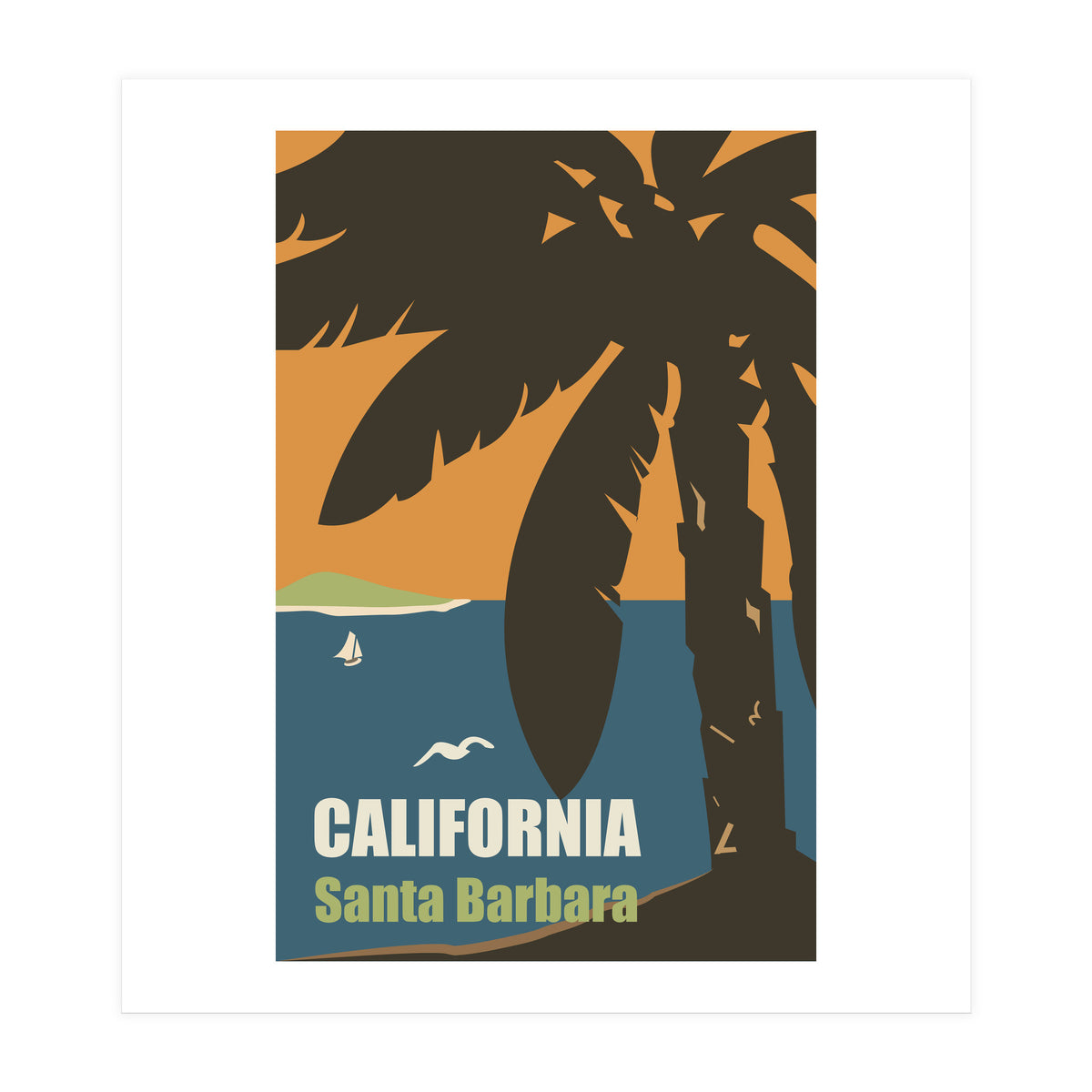California, Santa Barbara (Print Only)