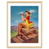 Pinup Sexy Binoculars Girl thumbnail