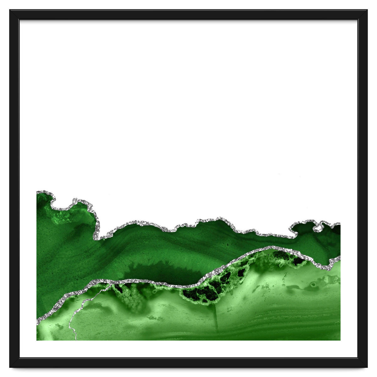 Green & Silver Agate Texture 12