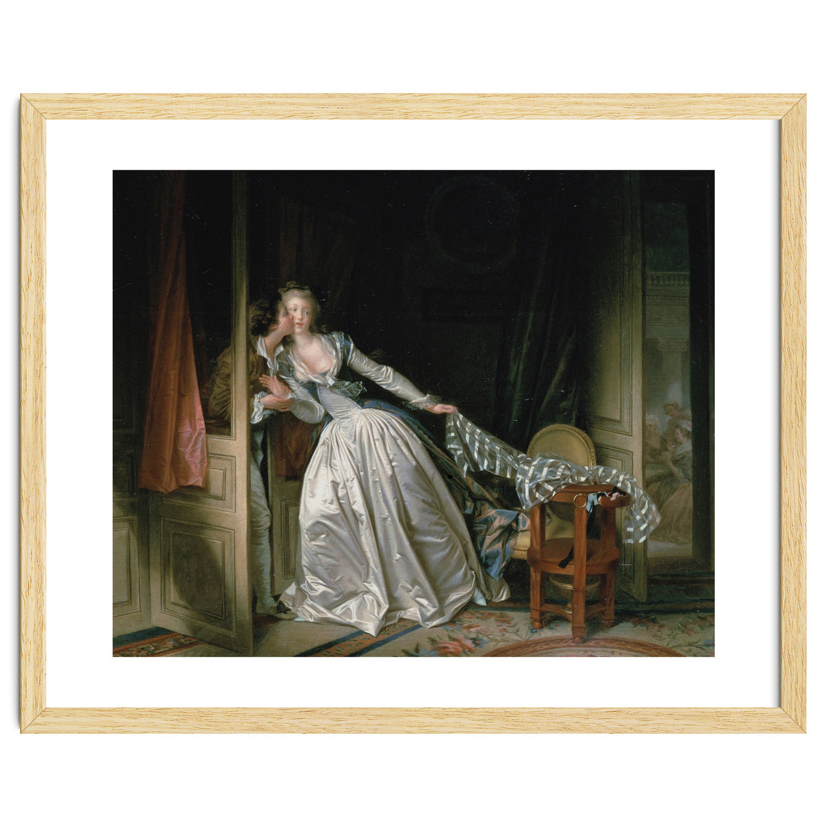 Jean-Honoré Fragonard – The Stolen Kiss | Elegant Rococo Romance & Secret Intimacy