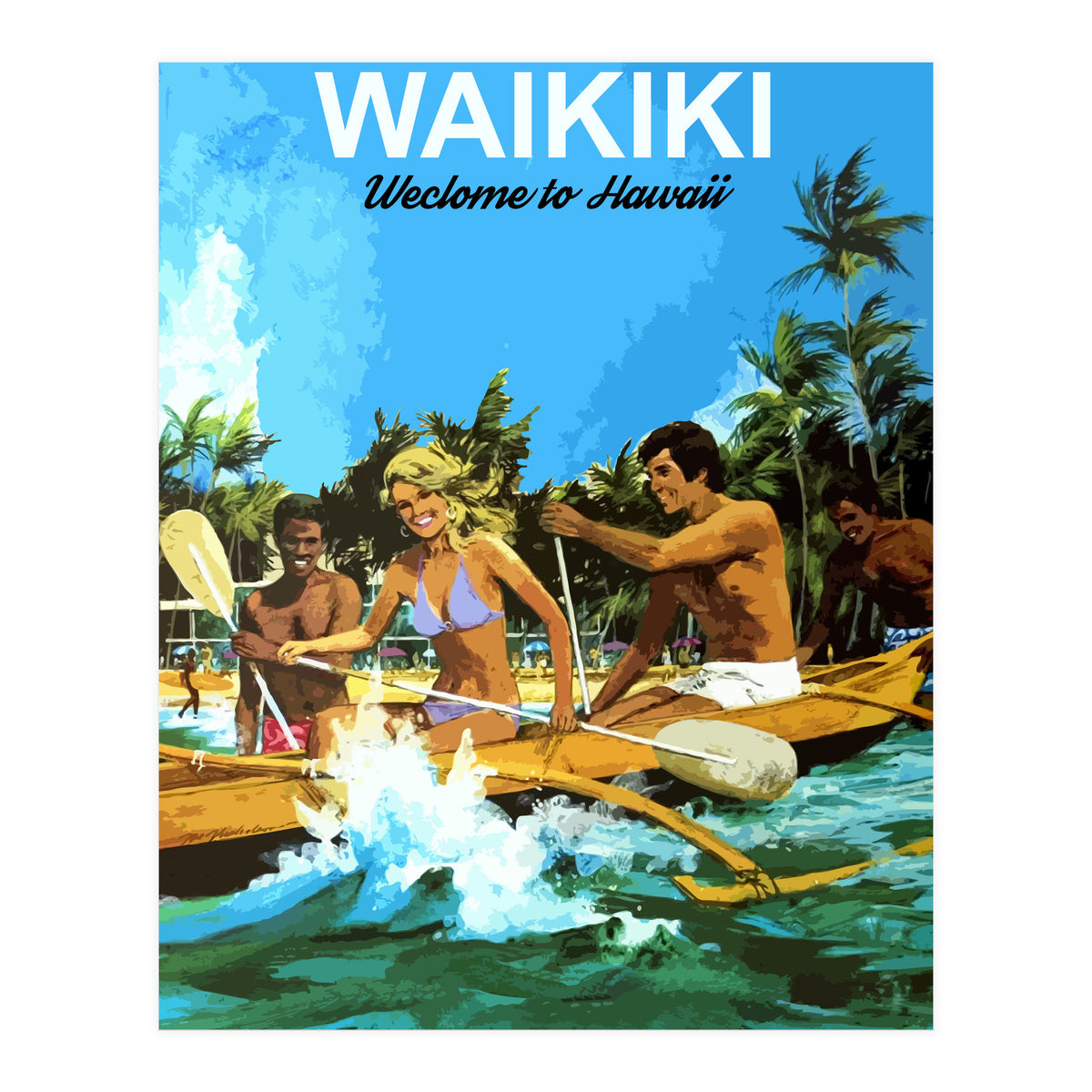 Waikiki, Hawaii (Print Only)