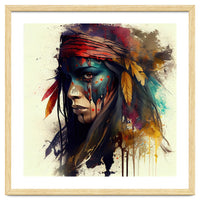 Powerful American Native Warrior Woman #3
