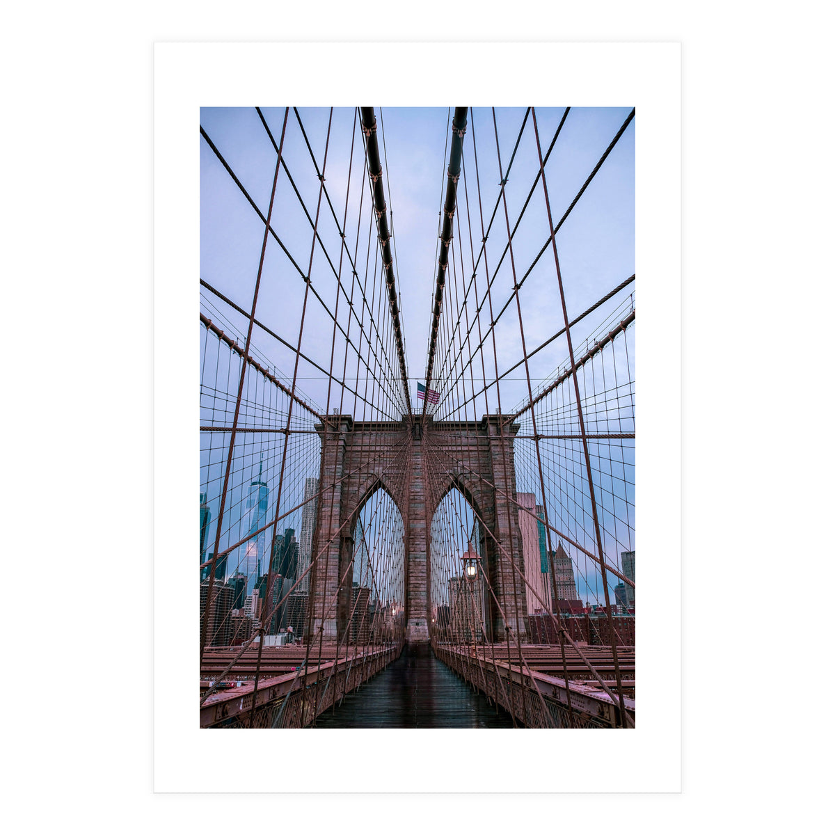 Brooklyn Bridge at Dawn, Iconic New York City Photography (Print Only)