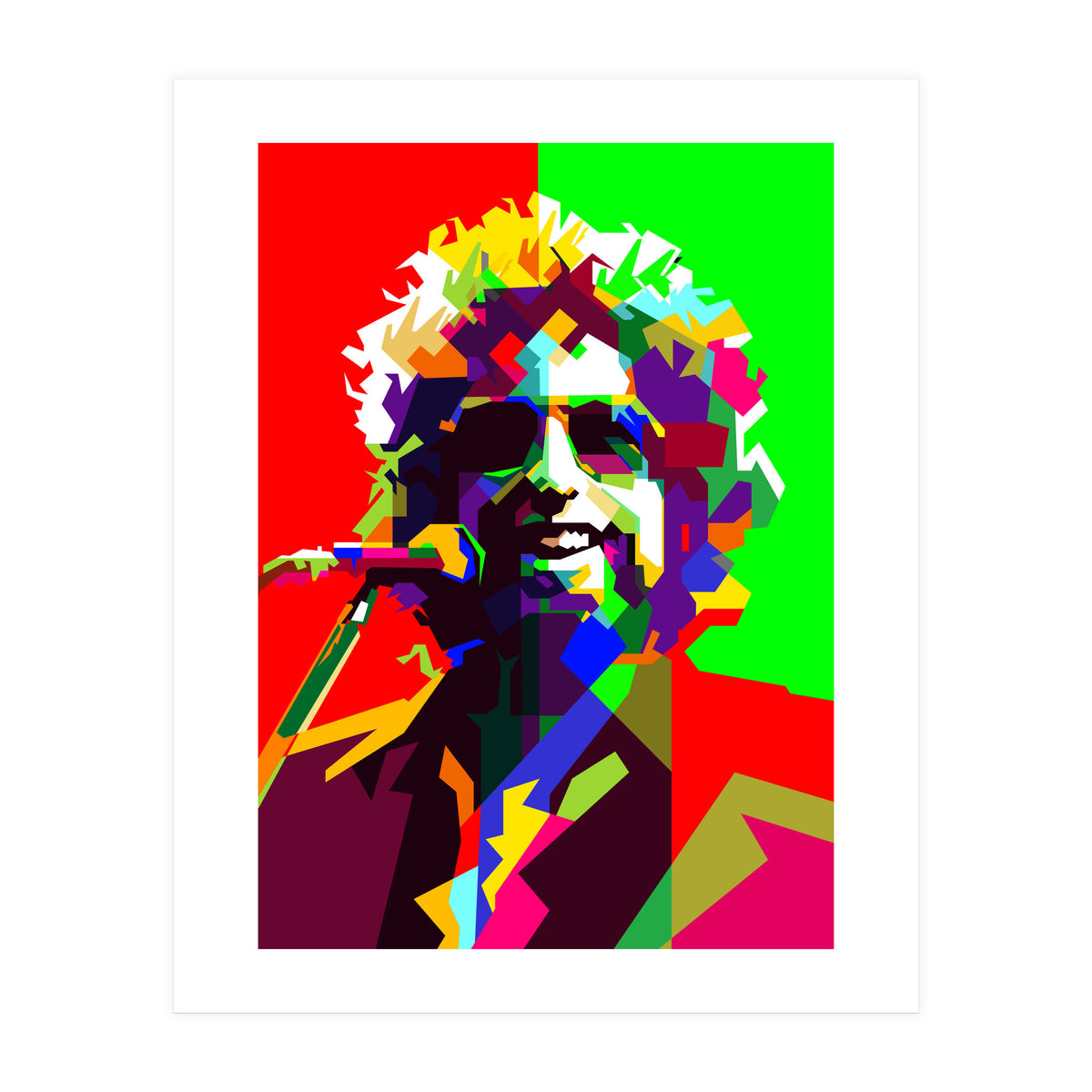 Bob Dylan Country Folk Singer Pop Art WPAP (Print Only)