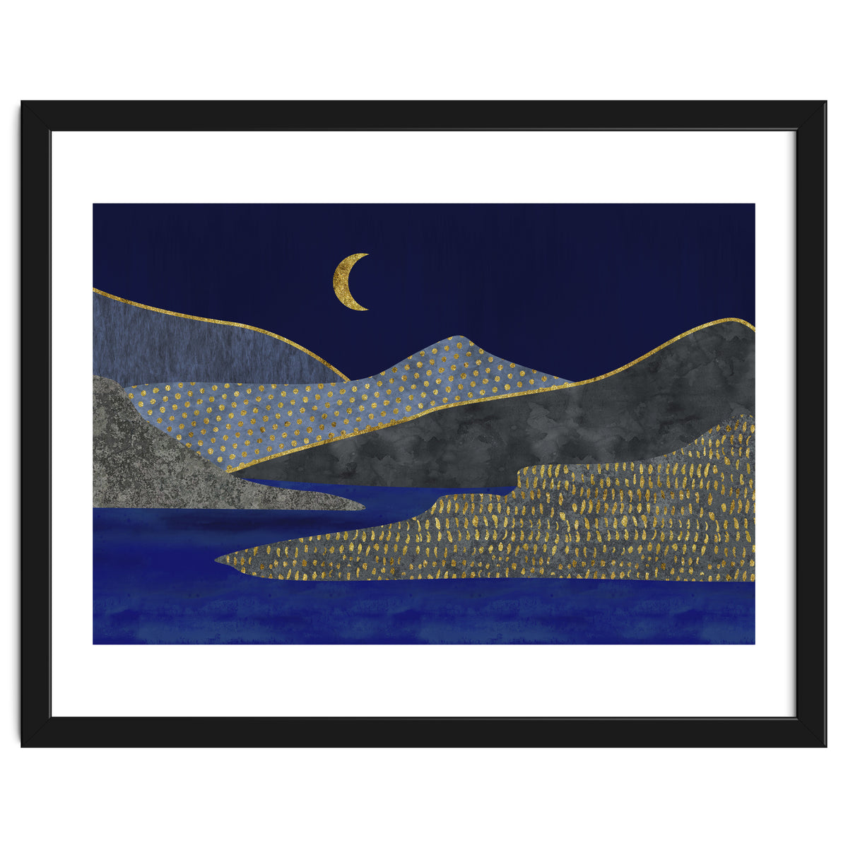 Abstract Landscape Moonlight Mood