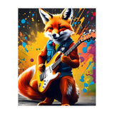 The Fox Plays The Guitar, Graffiti (Print Only) thumbnail