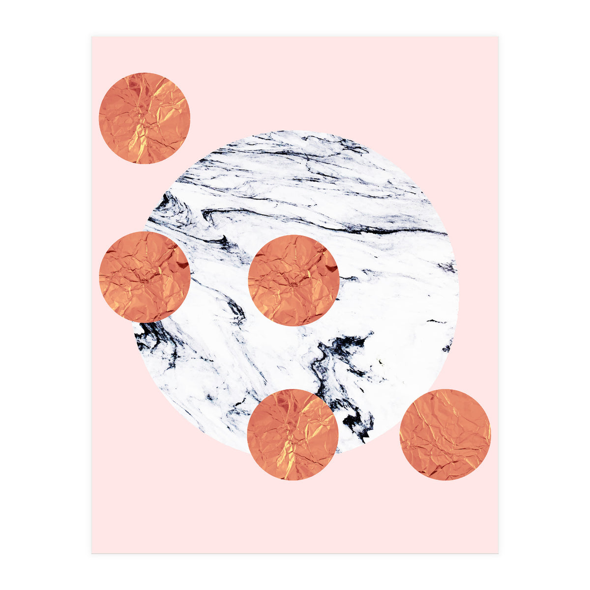 Marble + Pink + Copper (Print Only)
