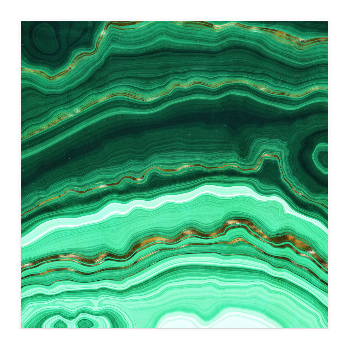 Malachite Texture 03 (Print Only)