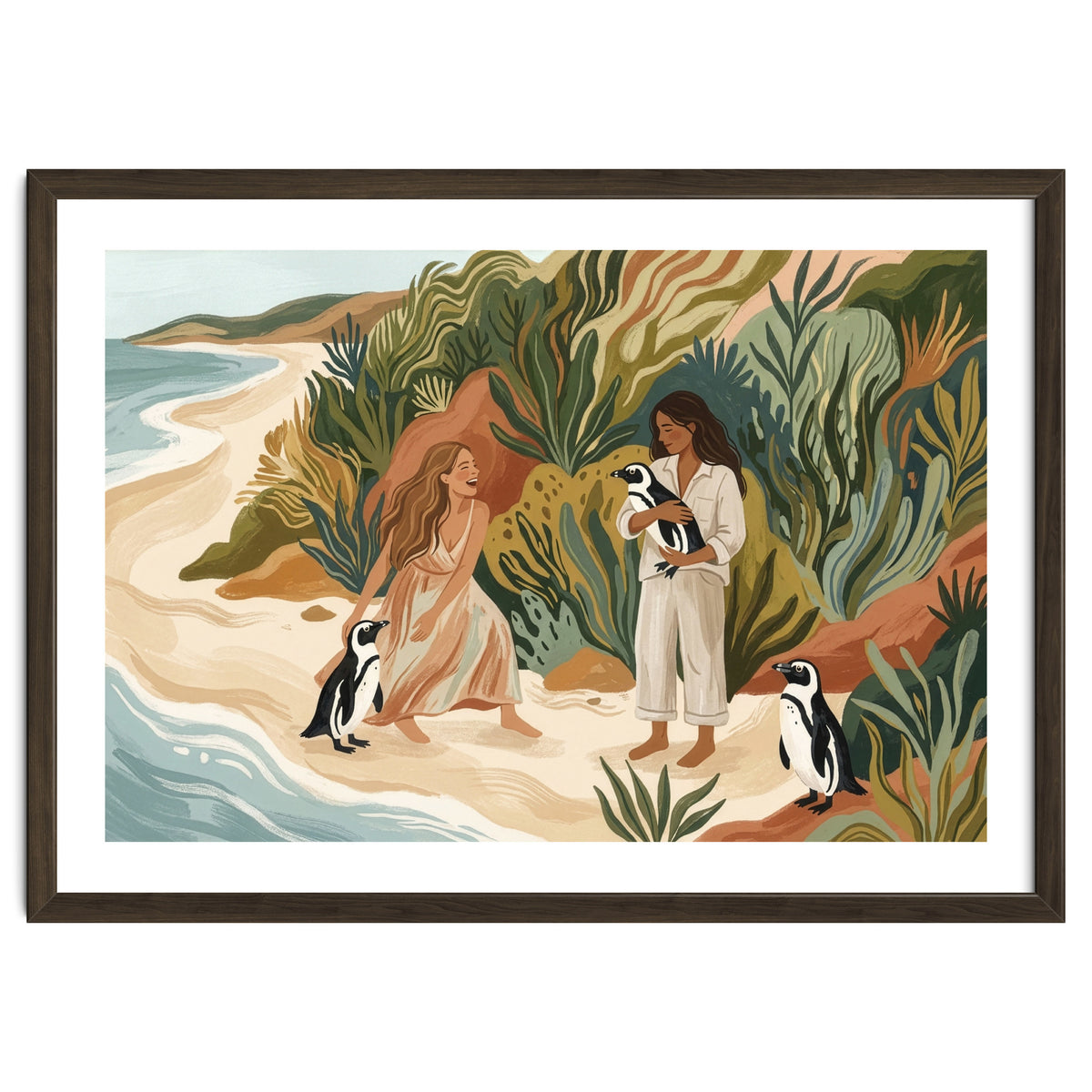 Penguin Friends By The Sea