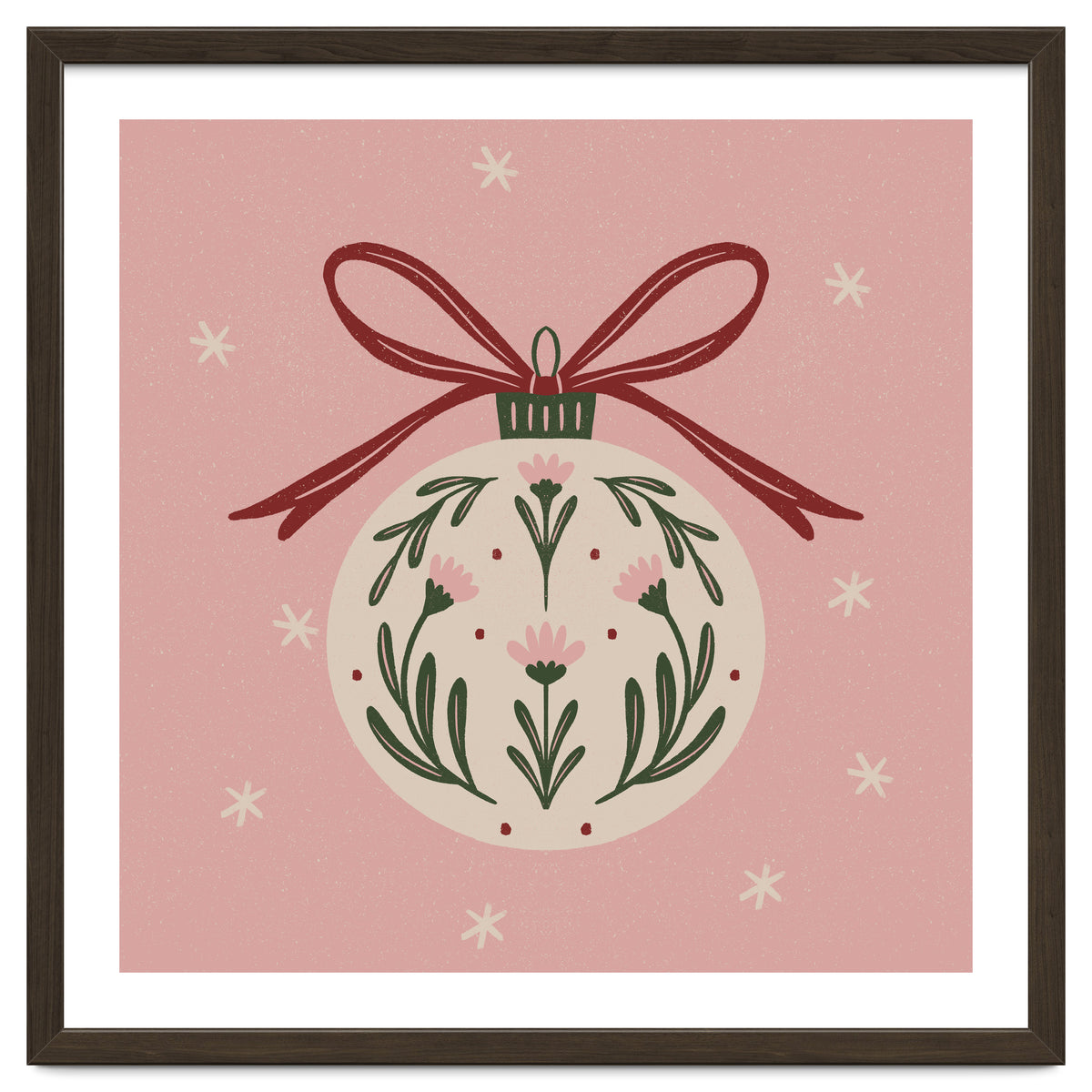 Christmas Flower Globe