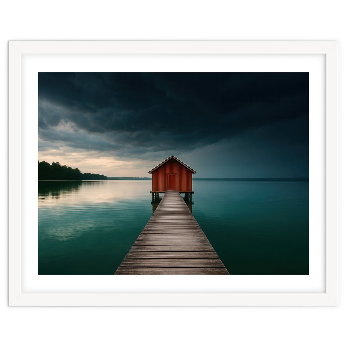 Moody Boathouse Photography Lake House