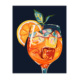 Hawaiian Cocktail, Fresh Orange Fruity Mimosa, Pop Of Color Food Bohemian Eclectic Modern Drink (Print Only) thumbnail