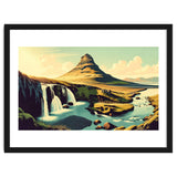 Vintage Iceland, Kirkjufell Mountain Poster thumbnail